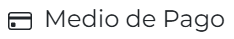 Medios de pago disponibles